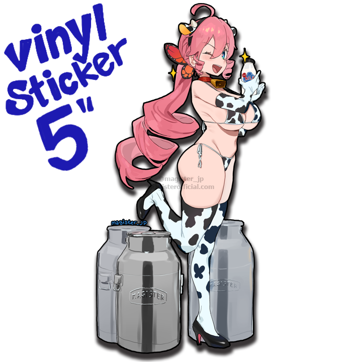 Himari Cow Sticker