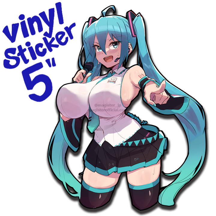 Miku Mic Sticker