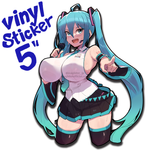 Miku Mic Sticker