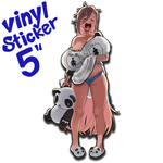 Panda Bedhead Sticker